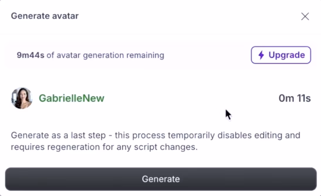 Generating Your Avatar