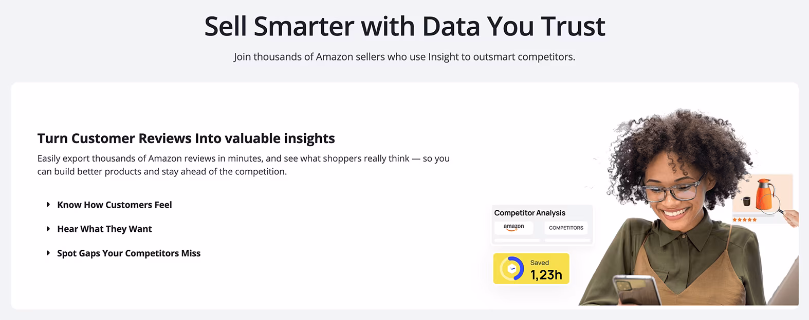 Sell Smarter on Amazon with Data You Trust