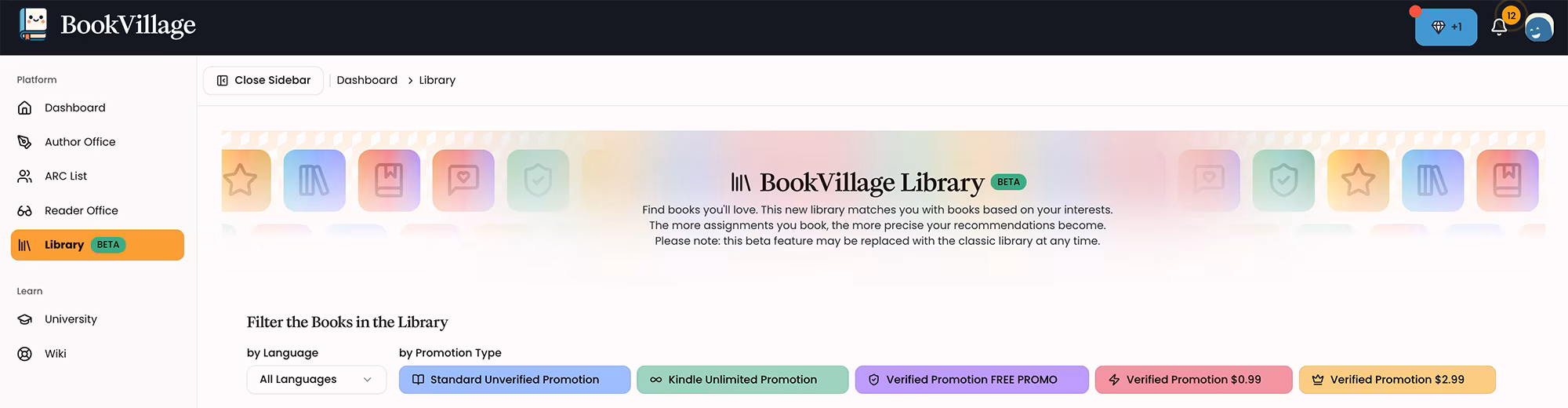 The BookVillage Library