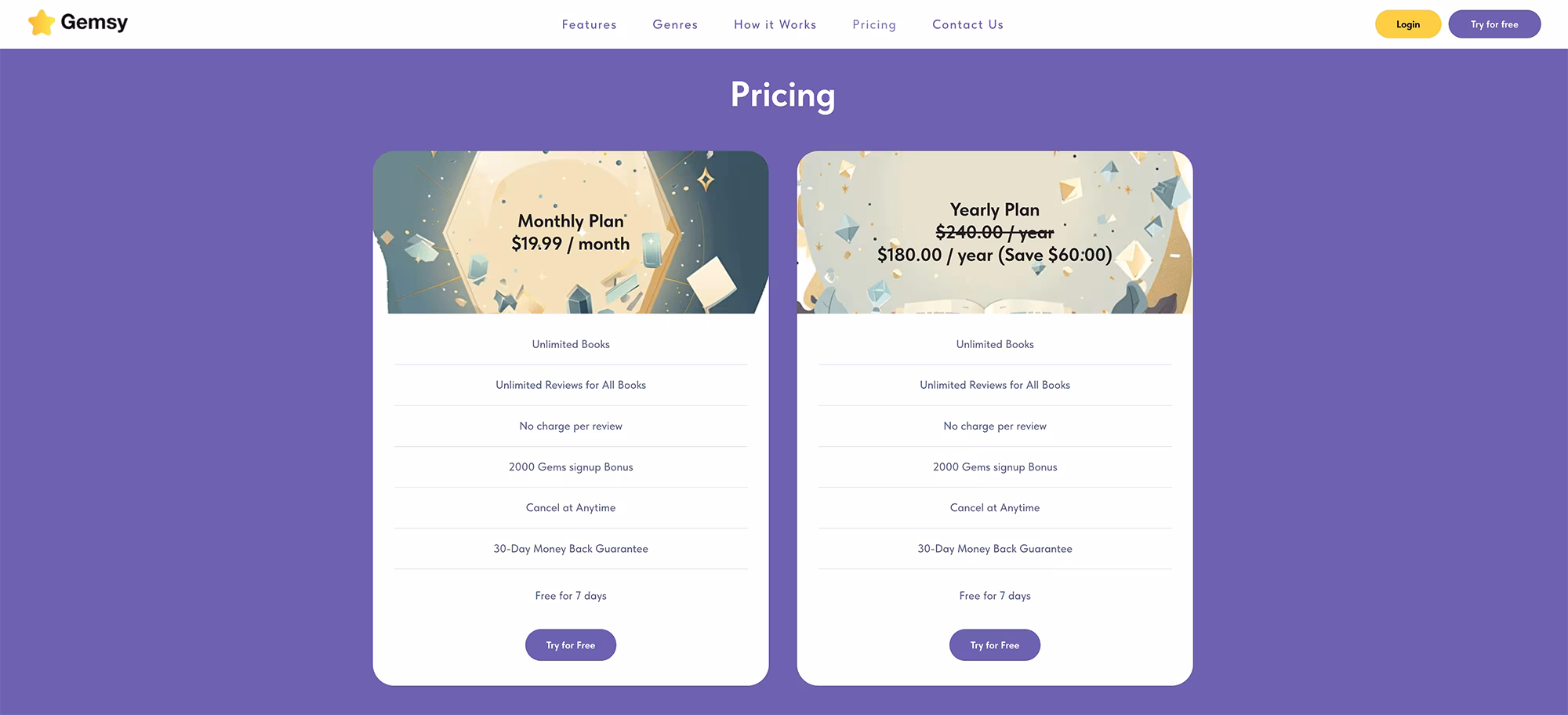 Gemsy Prices as of March 2026