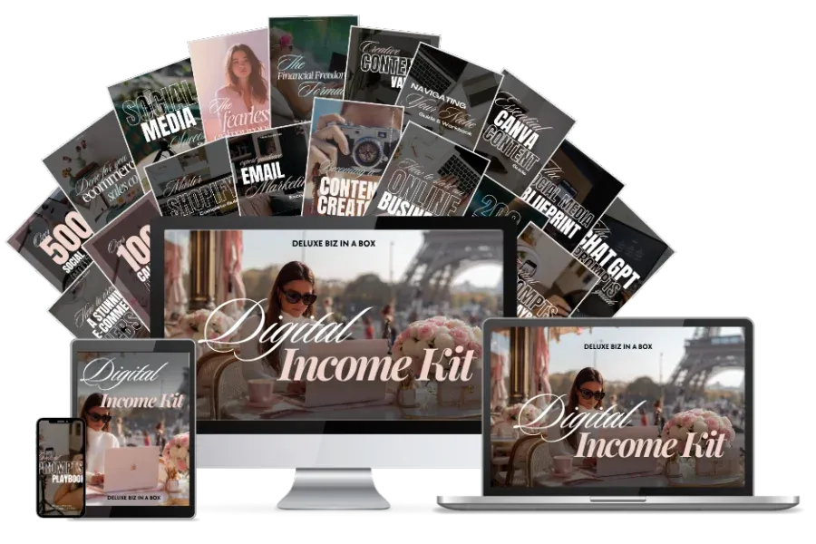 Digital Products Income Kit, a bundle of done-for-you digital products
