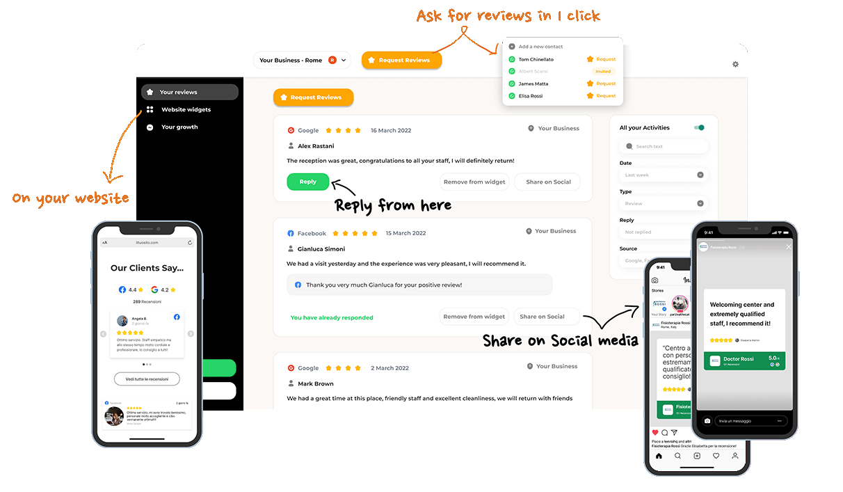 Boost Reviews One Platform Management Reply