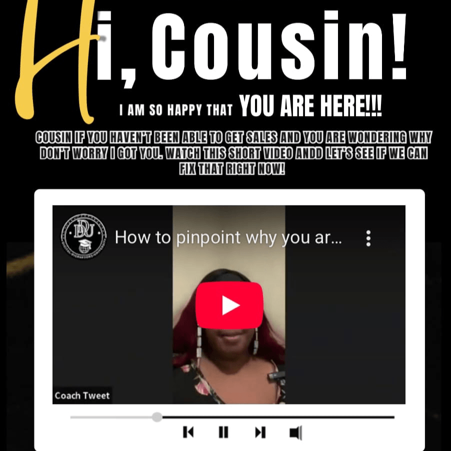 Not Sure How to Get Sales & Would Like to Know How to Fix it for FREE?