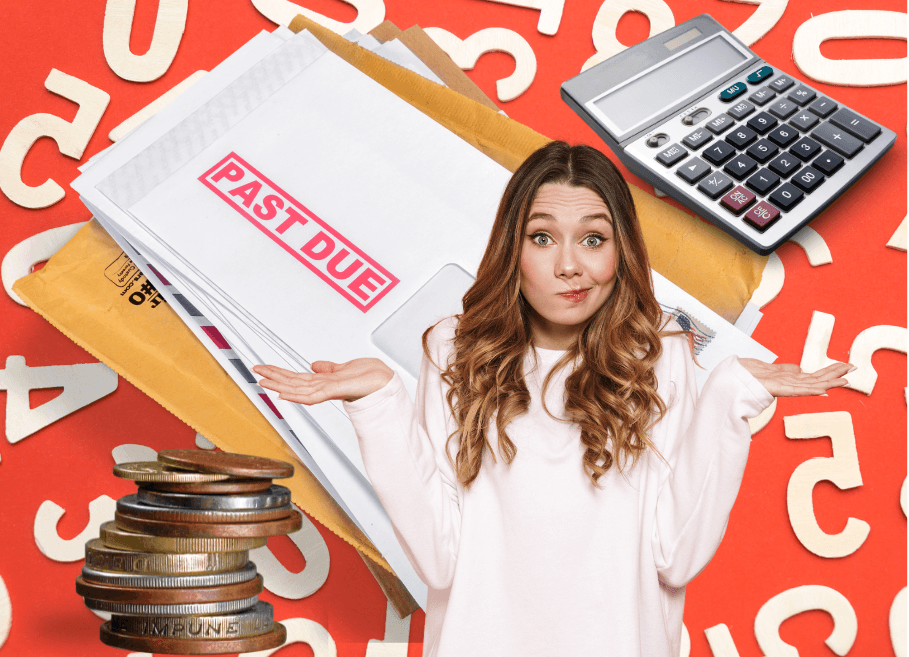 Financially confused woman