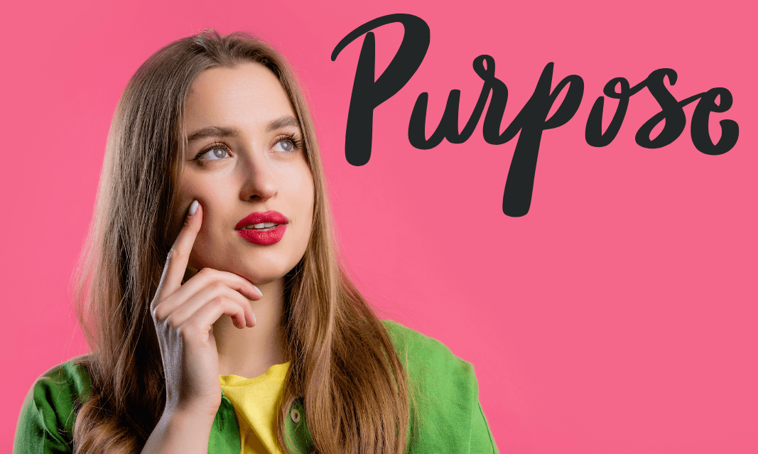 woman thinking about purpose