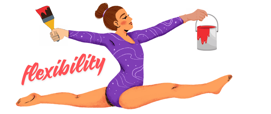 flexible gymnast DIY painting
