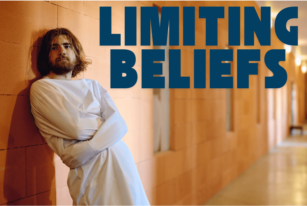 Man in straightjacket - Limiting beliefs