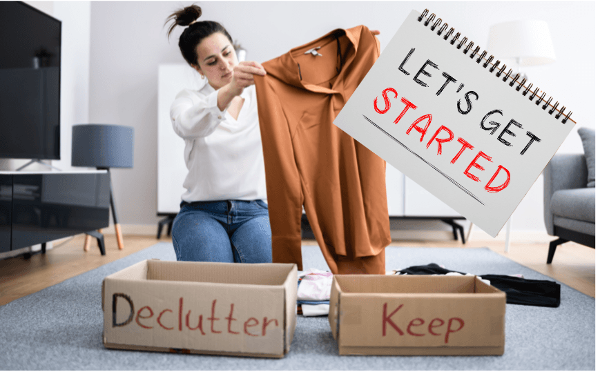 Get started decluttering