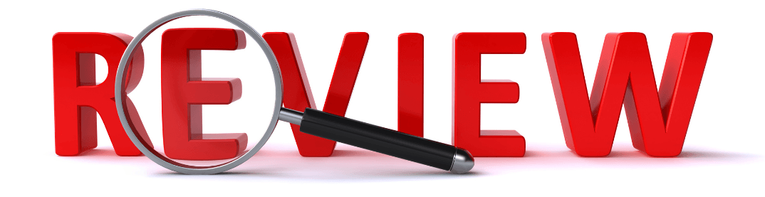 review with magnifying glass