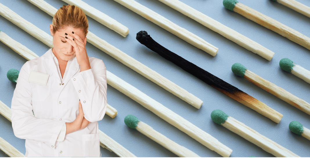 Bunt out woman with matches background