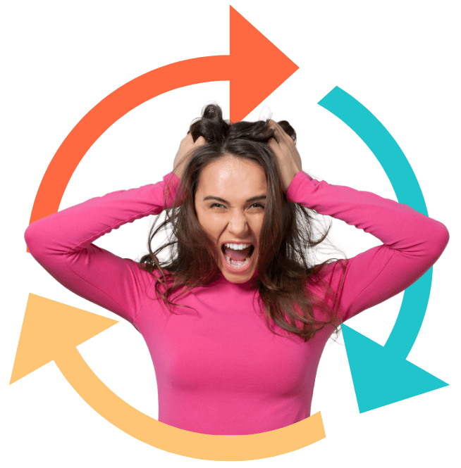 woman in anger cycle
