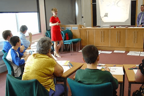 Elaine Colliar presenting a Mind Map masterclass