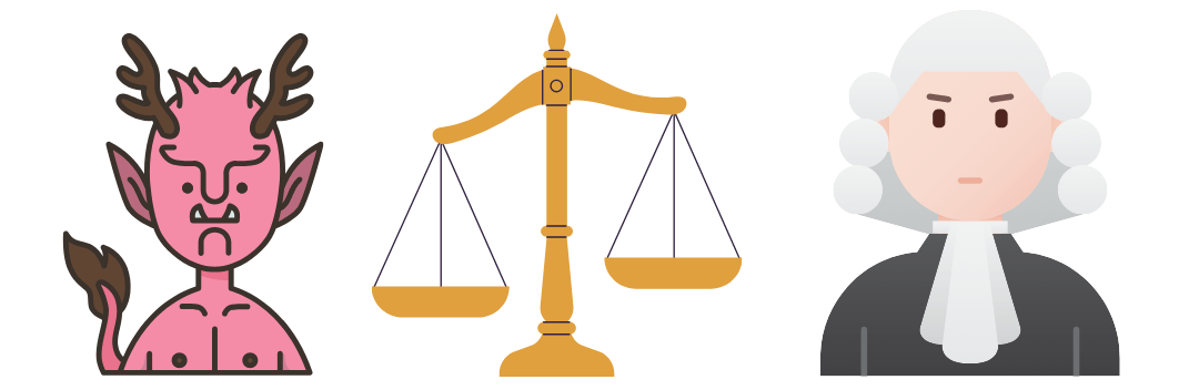 imp, scales, judge
