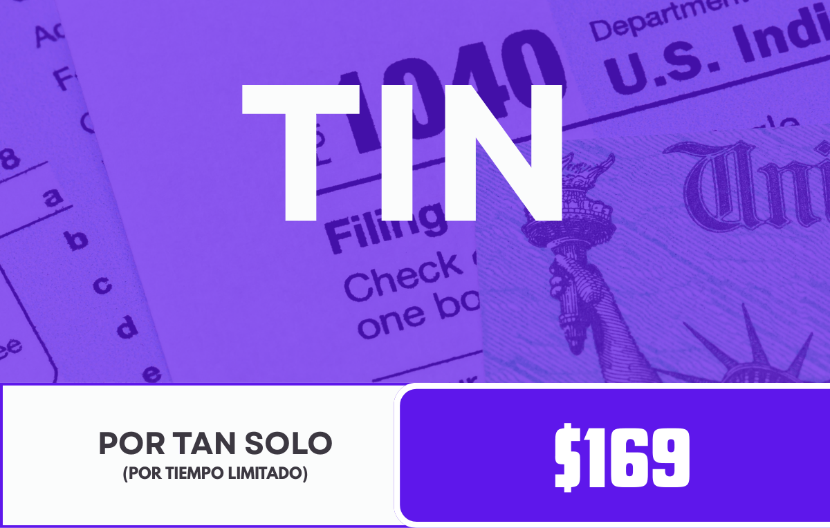 Icono informativo de TIN number numero de identificacion fiscal