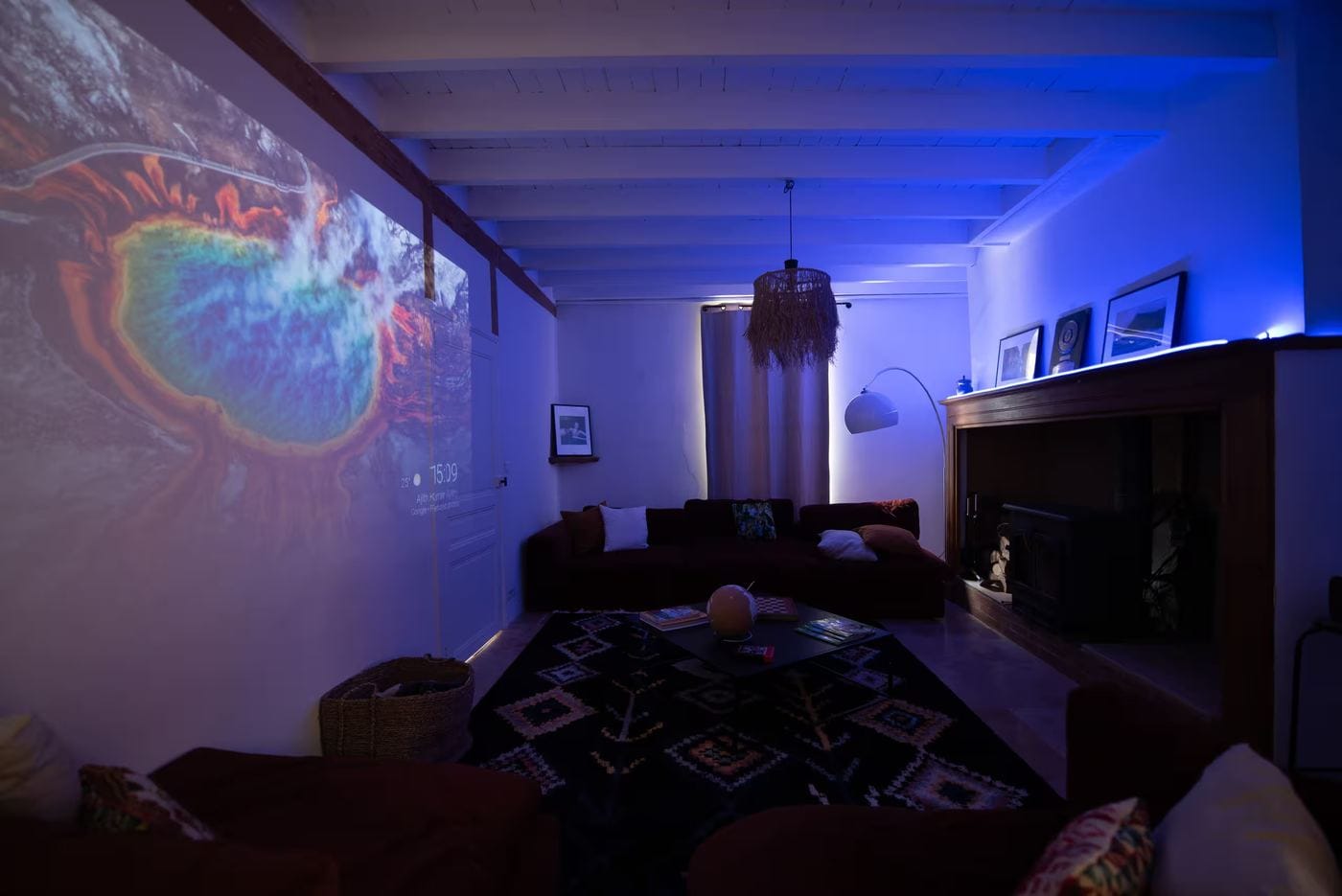 Le salon en mode projection