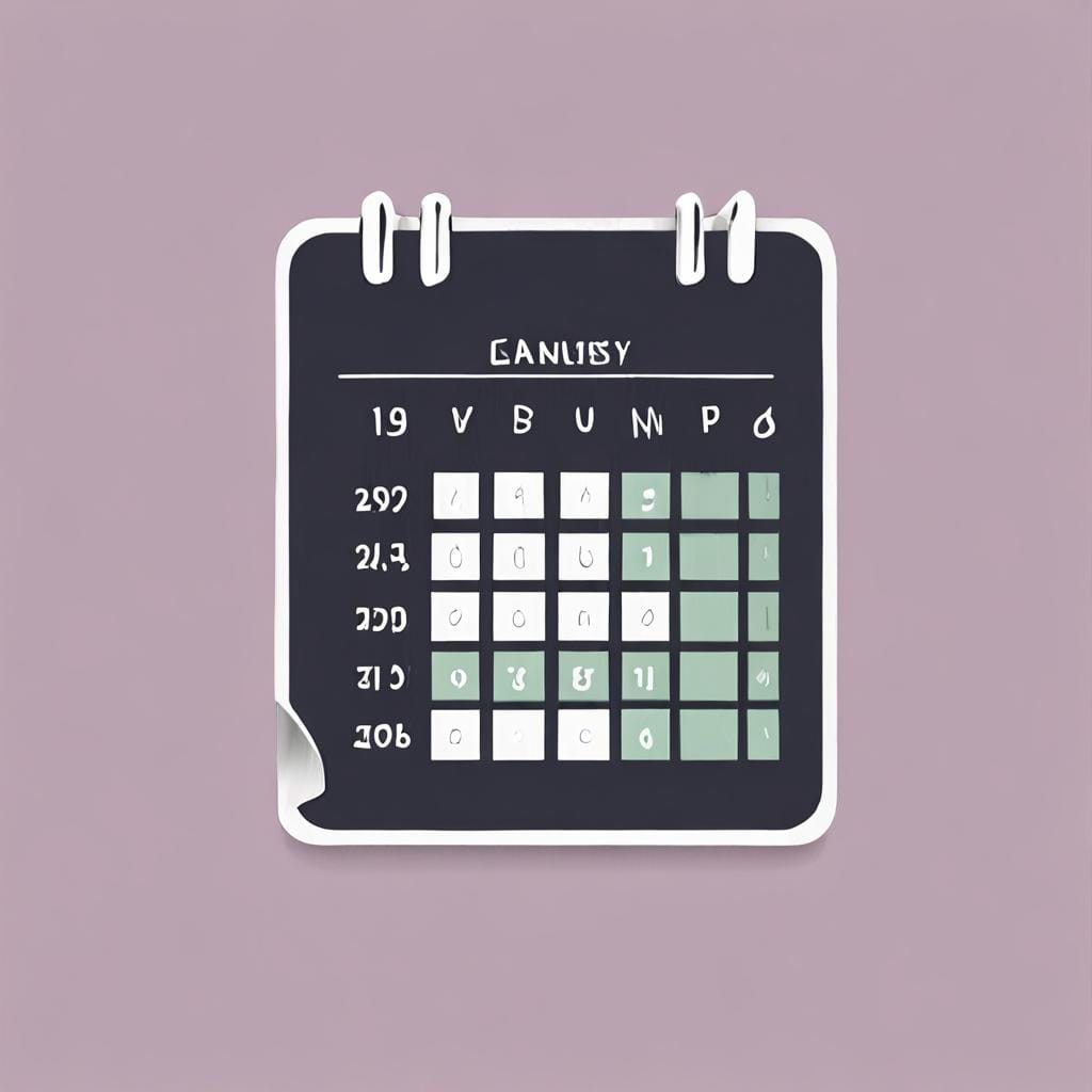 calendar checklist