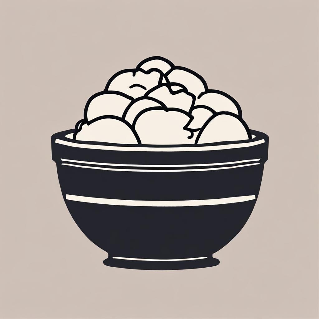 flour, mixing bowl, dough