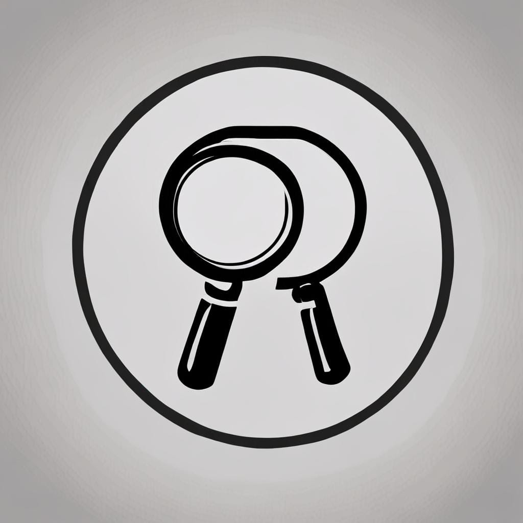 magnifying glass, inbox