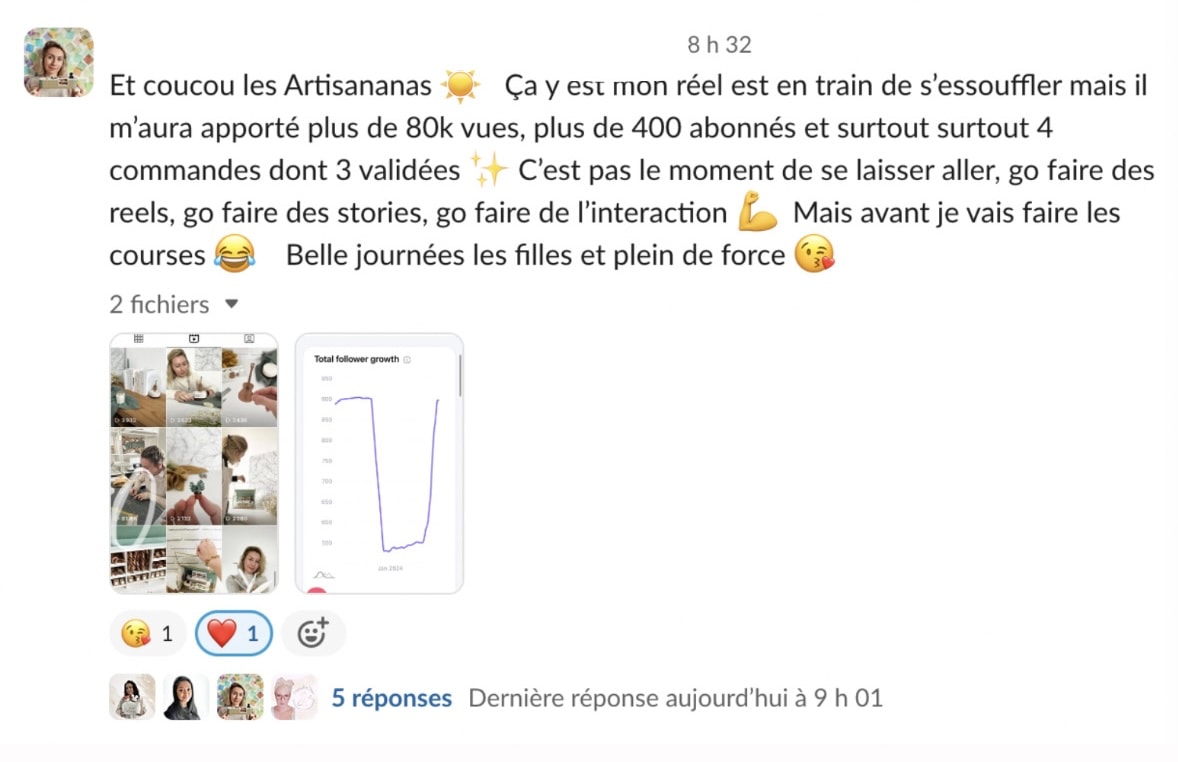 Avis d'une coachée ayant suivi la formation Colibri Académie de Marion de Com' Un Colibri 