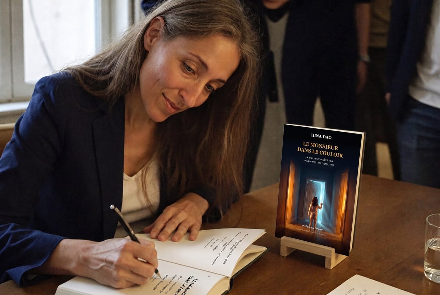 Hina Dao en dédicace du livre Le Monsieur dans le Couloir