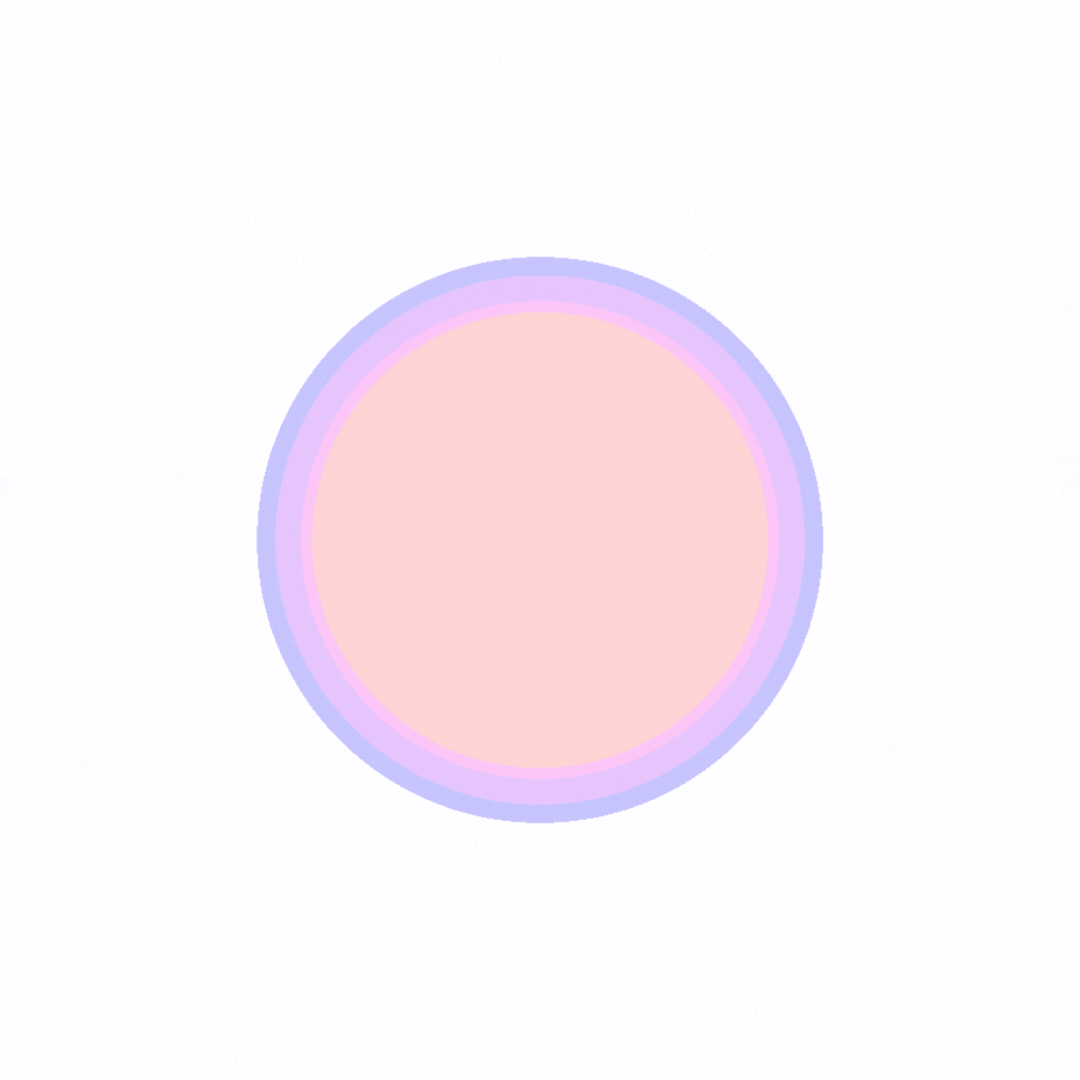 Gif of a circle moving in and out as if breathing. 