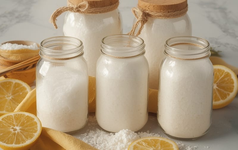 baking soda citric acid jars