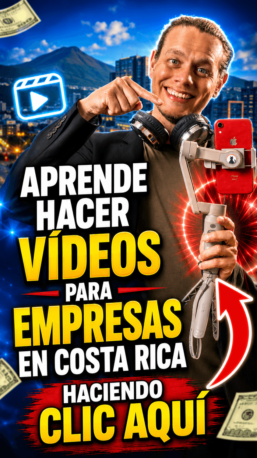 Hablemos de tus redes hagamos videos para empresas en San José, Costa Rica, que se vean profesionales y ayuden a vender más 