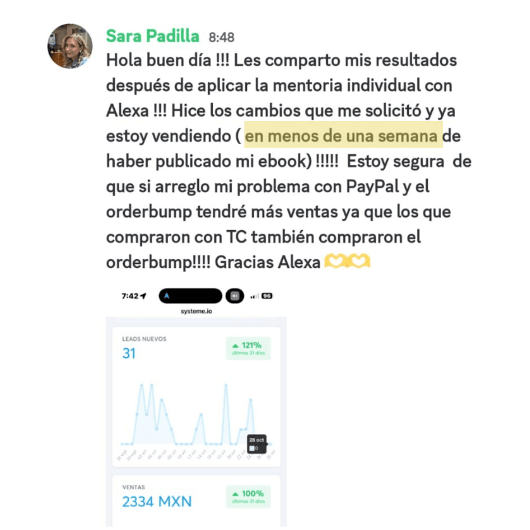 Testimonio de Sara