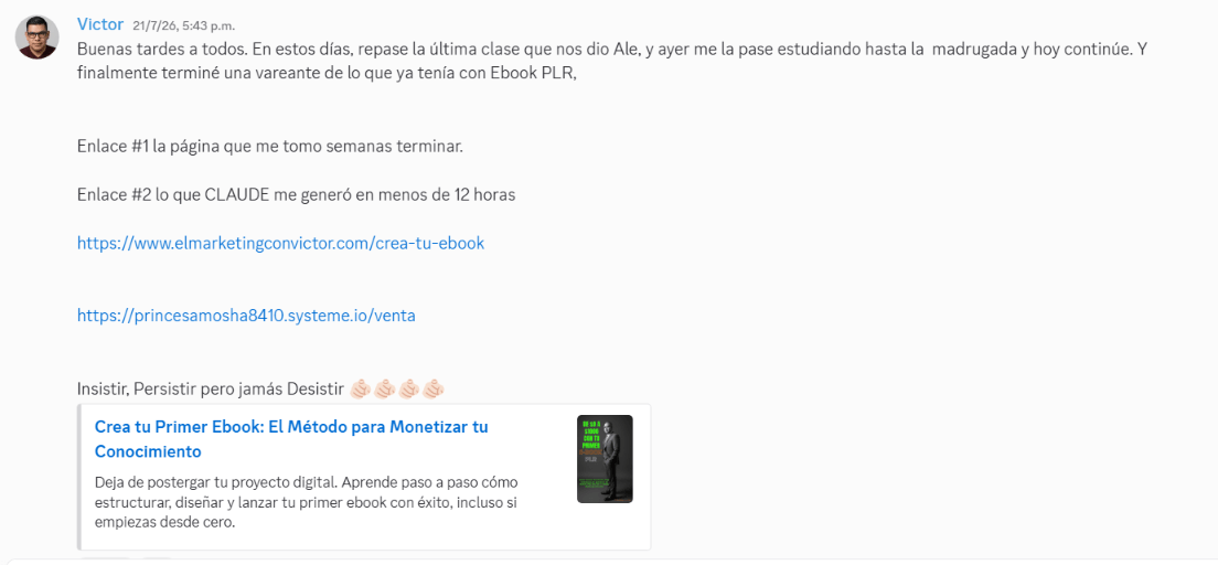 Testimonio de Víctor