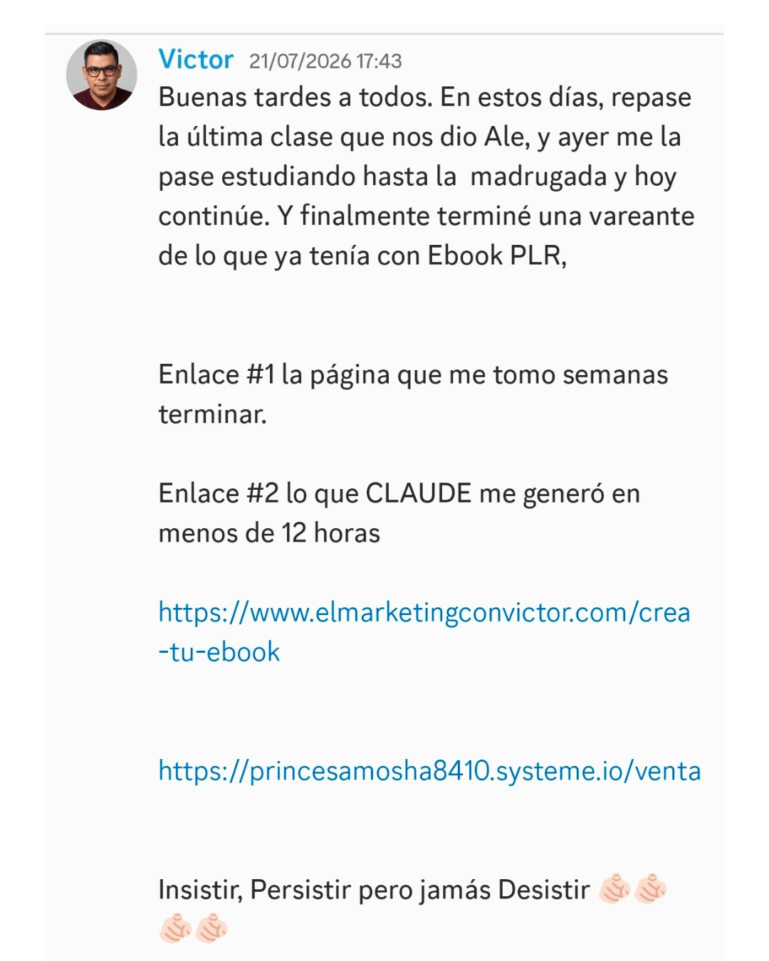Testimonio de estudiante