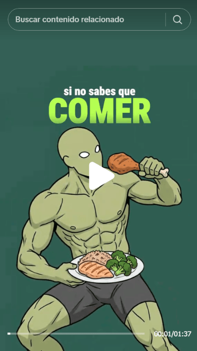 Vista previa de Reel de alimentación