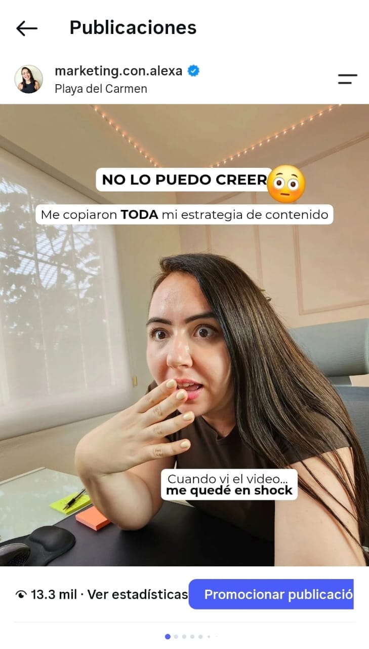 Reel de Alexa: No lo puedo creer, me copiaron toda mi estrategia de contenido