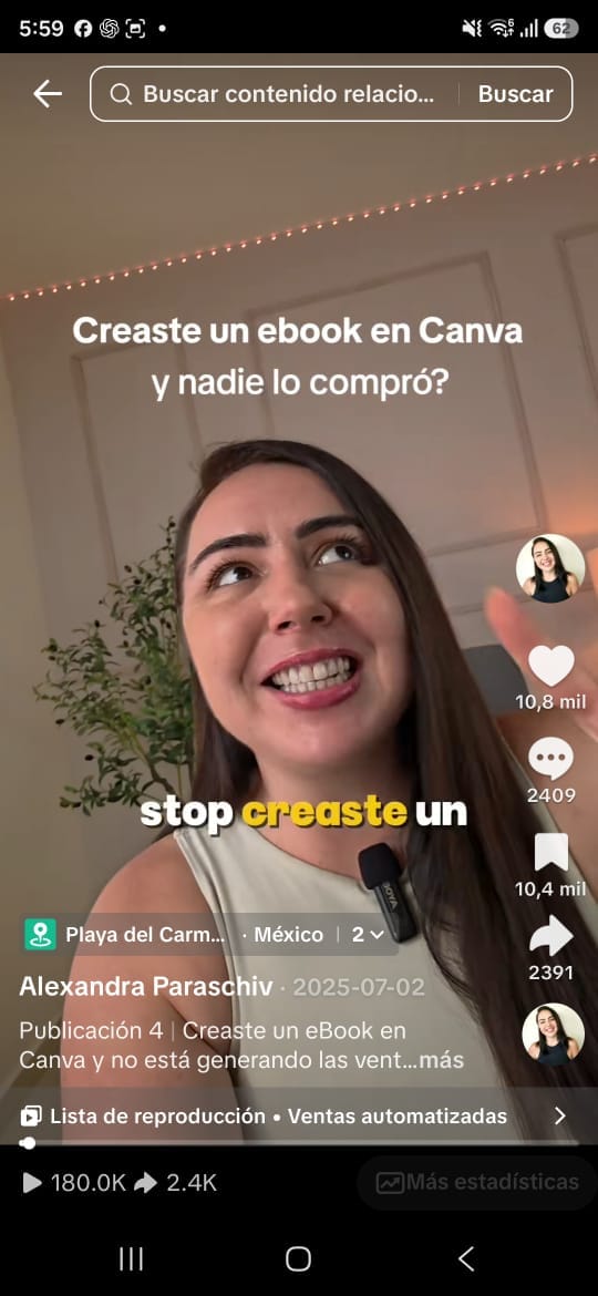 Reel: creaste un ebook y nadie lo compró