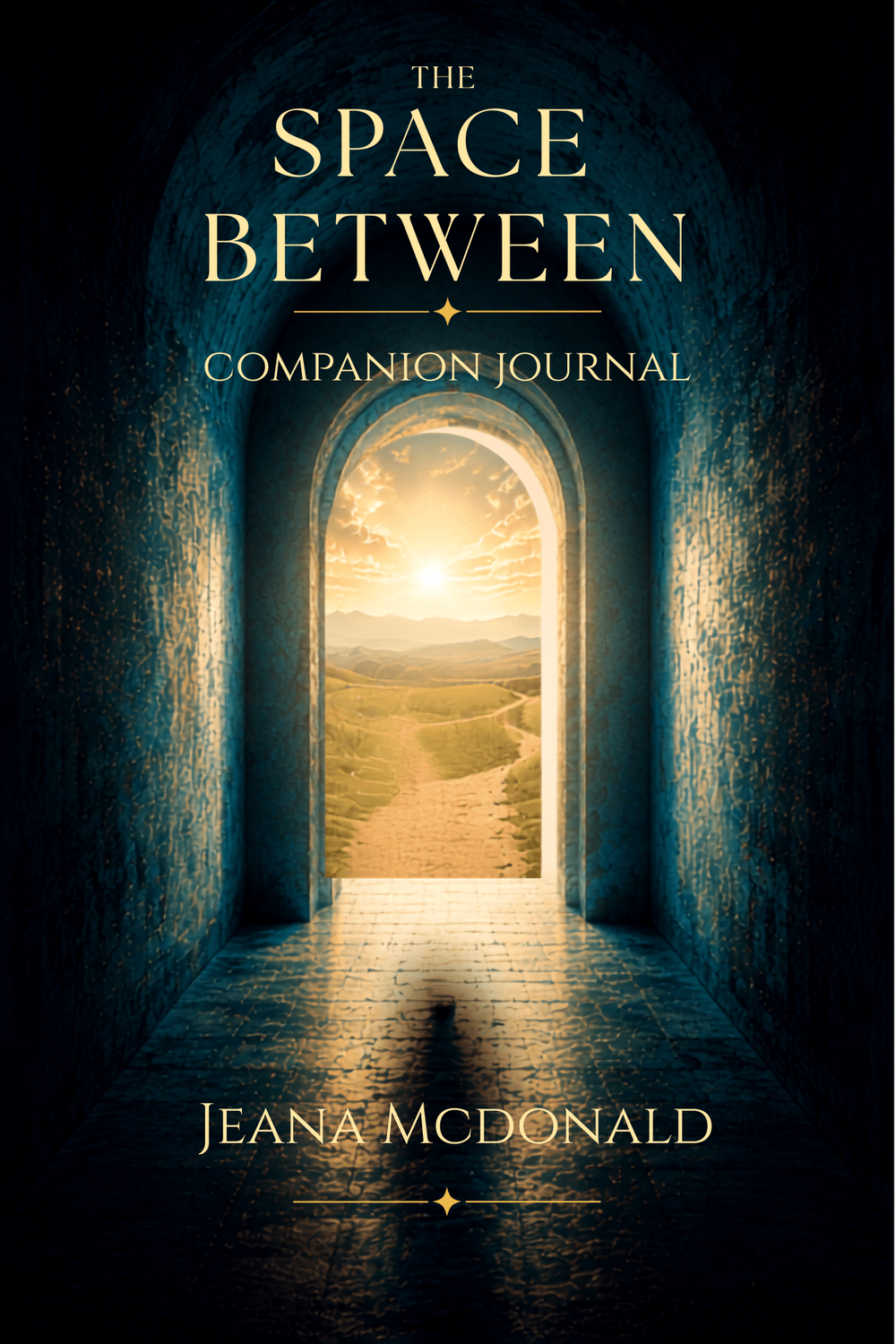 Front cover of The Space Between Guided Journal by Jeana McDonald