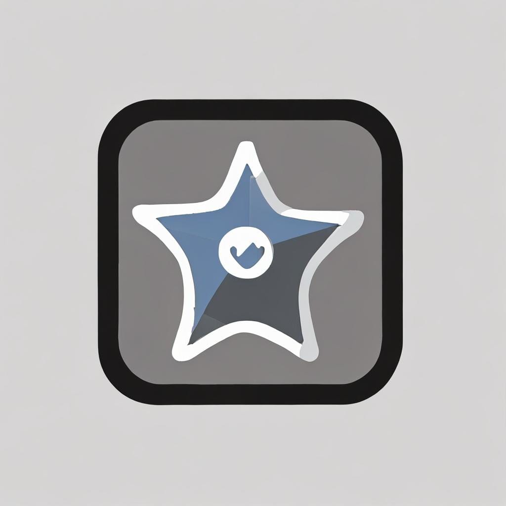 social media, follow, star icon