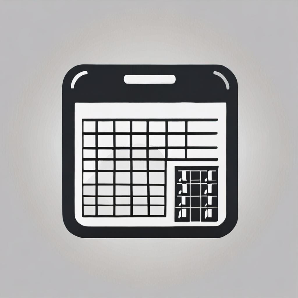 spreadsheet, tracker, checklist icon