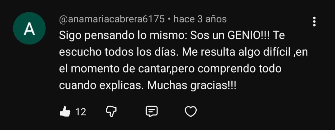 Testimonio de alumno