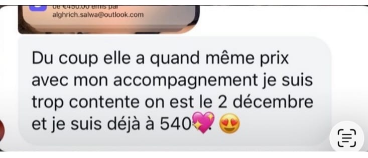 540€ le 2 décembre