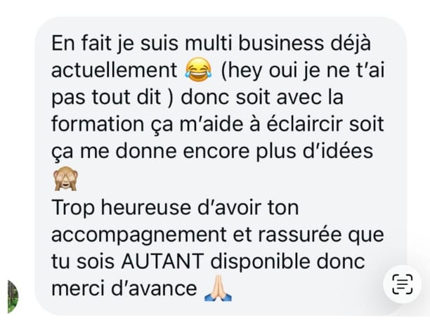 Rassurée que tu sois autant disponible