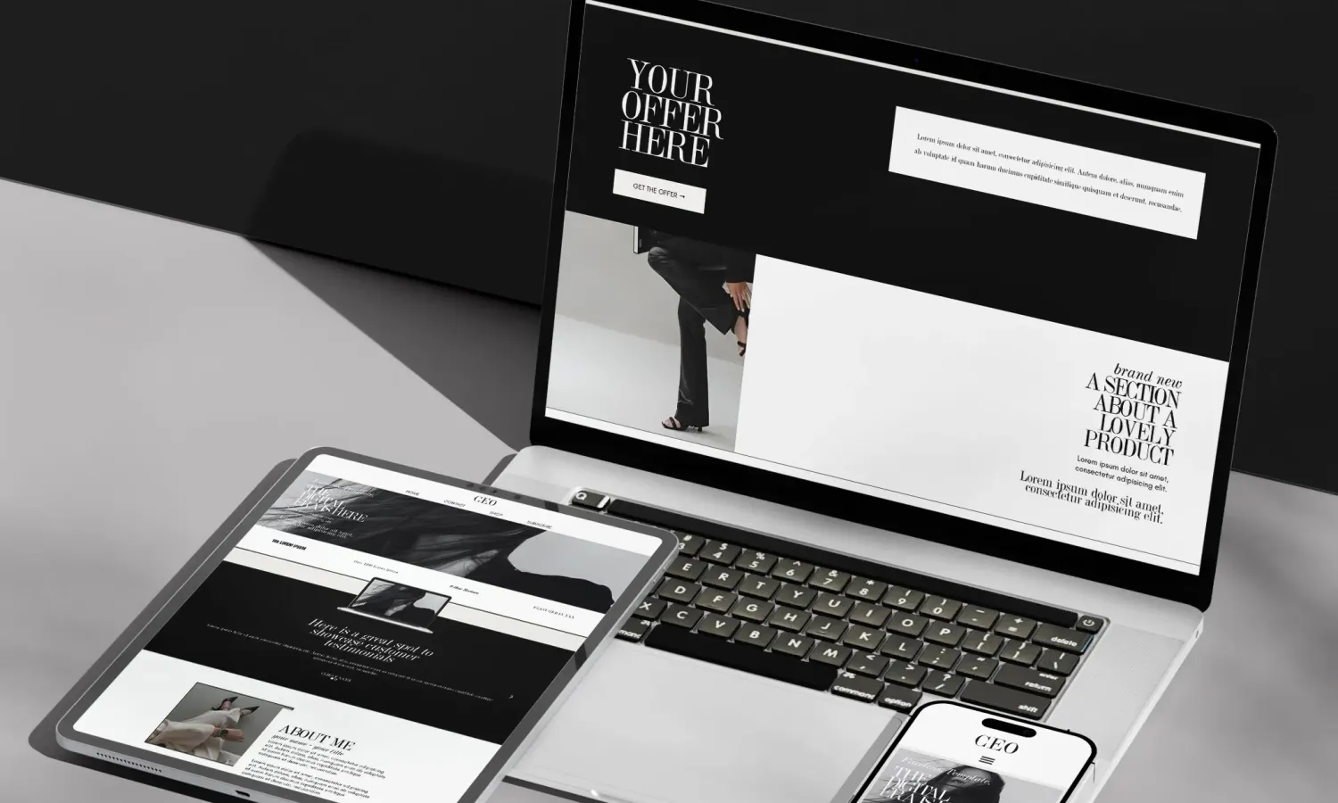 Get your hands on My DFY Website Template now!
