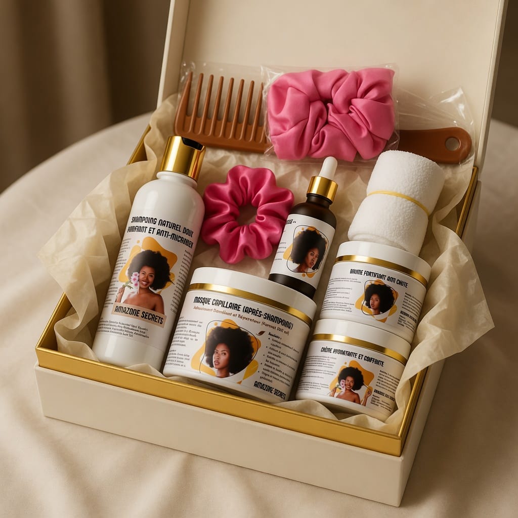 Gamme Amazone Secrets pour cheveux crépus
