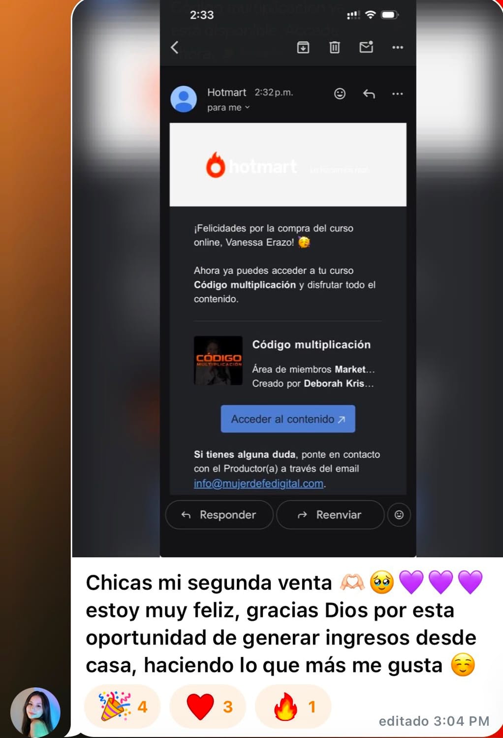 Testimonio de una alumna de Código Multiplicación