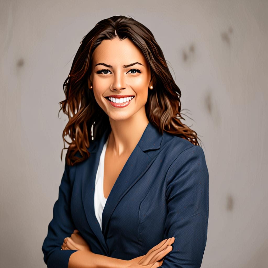 happy female entrepreneur portrait