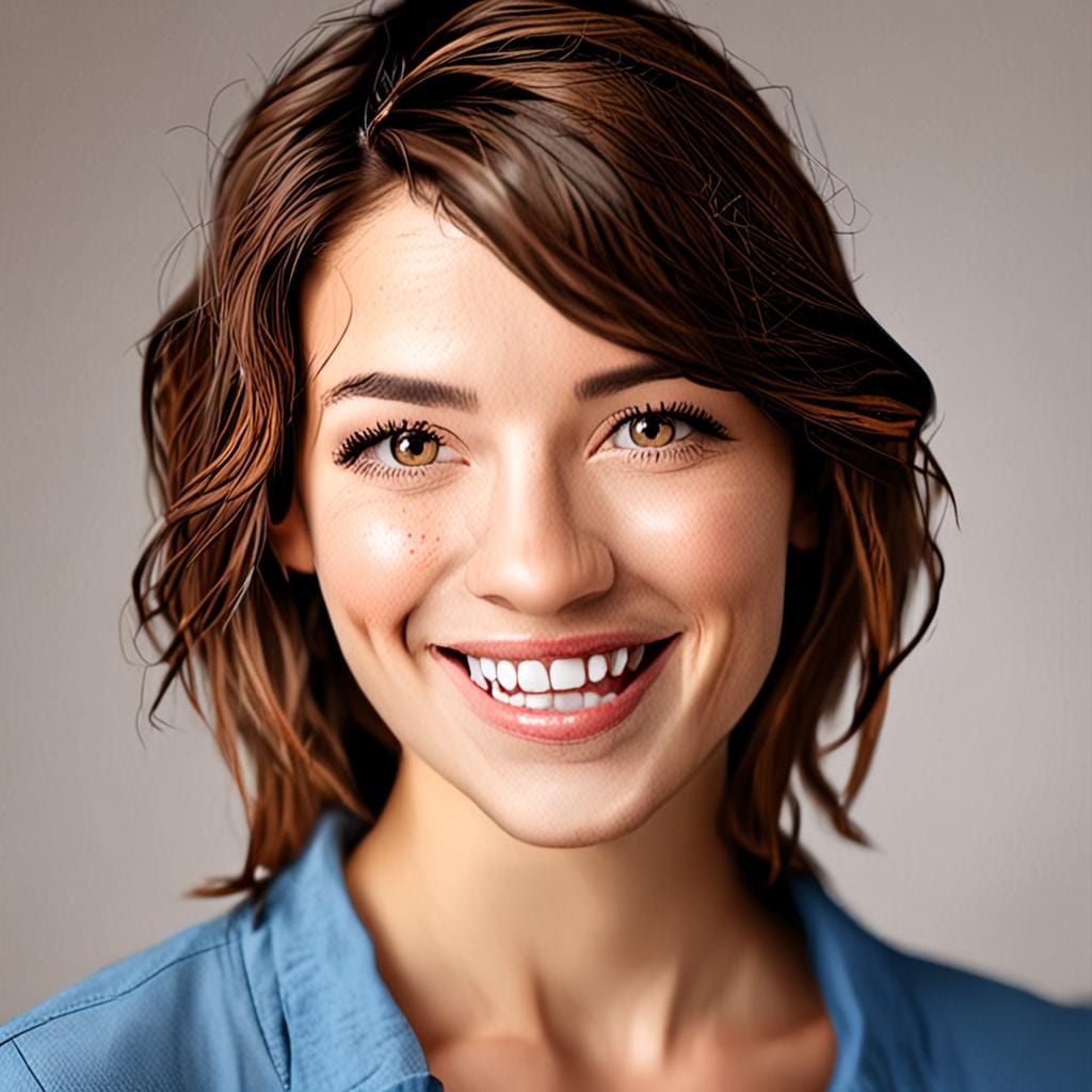 smiling woman portrait