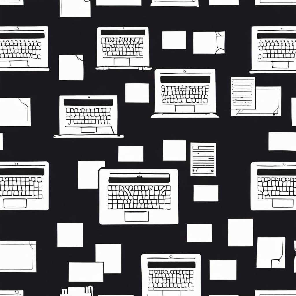 minimal sales page, laptop