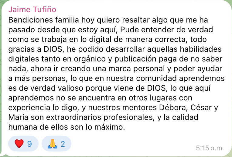 Testimonio: Habilidades nuevas y mentores cerca