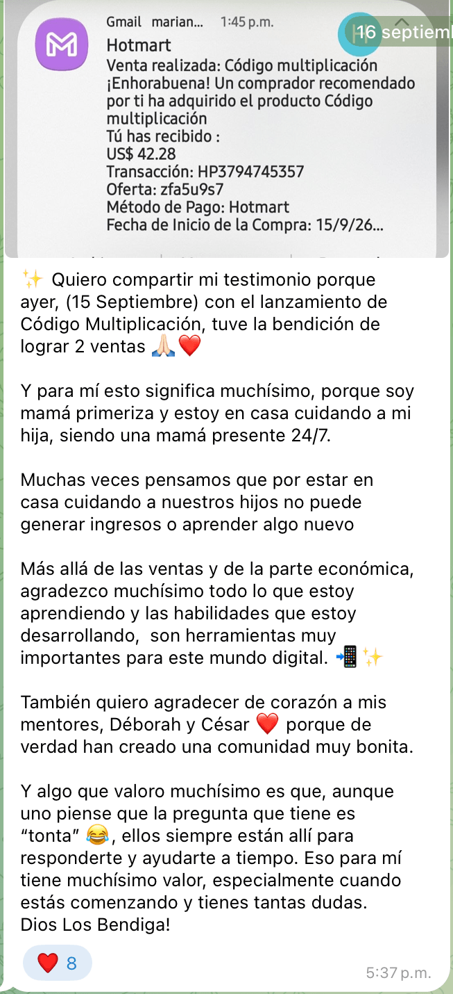 Testimonio: Mamá primeriza, dos ventas