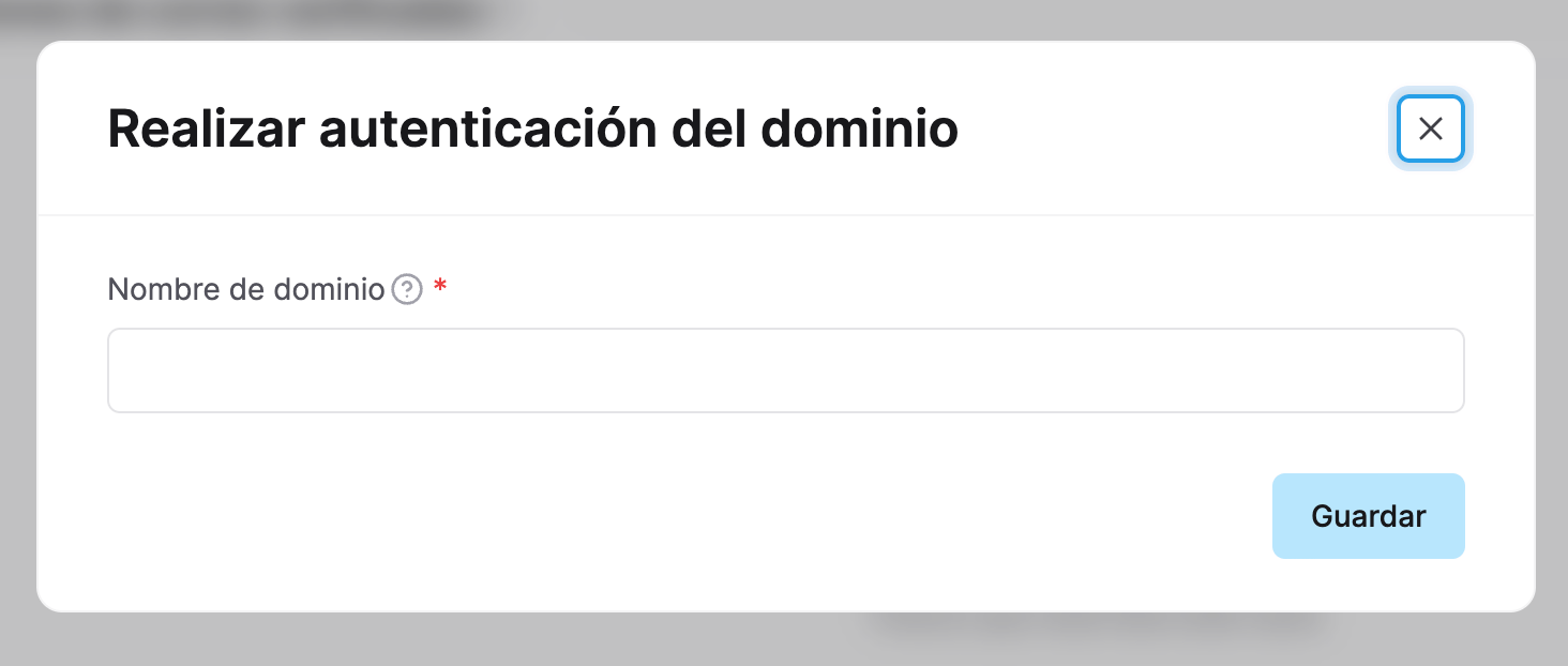 Captura de autenticación del dominio para el envío de correos en Systeme.io