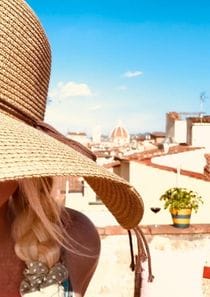 Pernilla Oberg on a Florentine rooftop - Seven Days to Find Your Next Chapter free email series