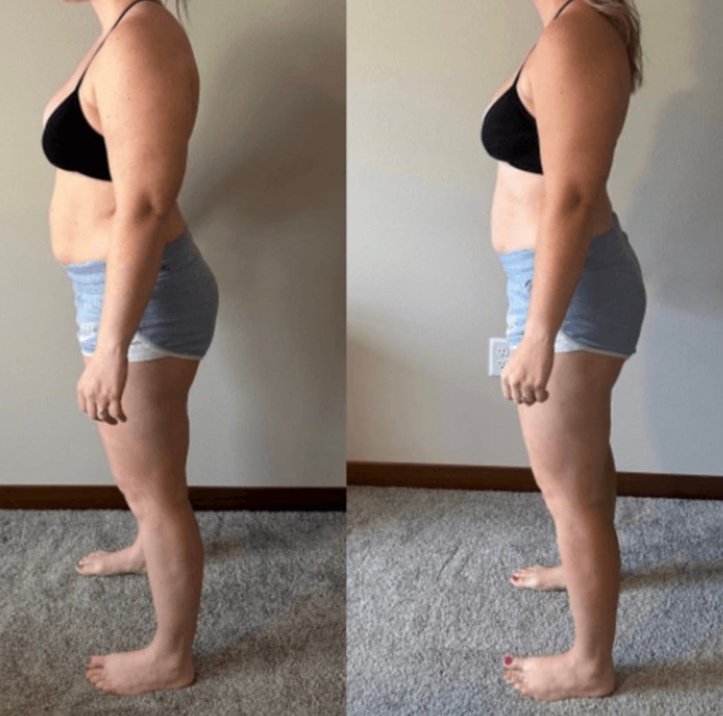 Client progress photo comparison 2